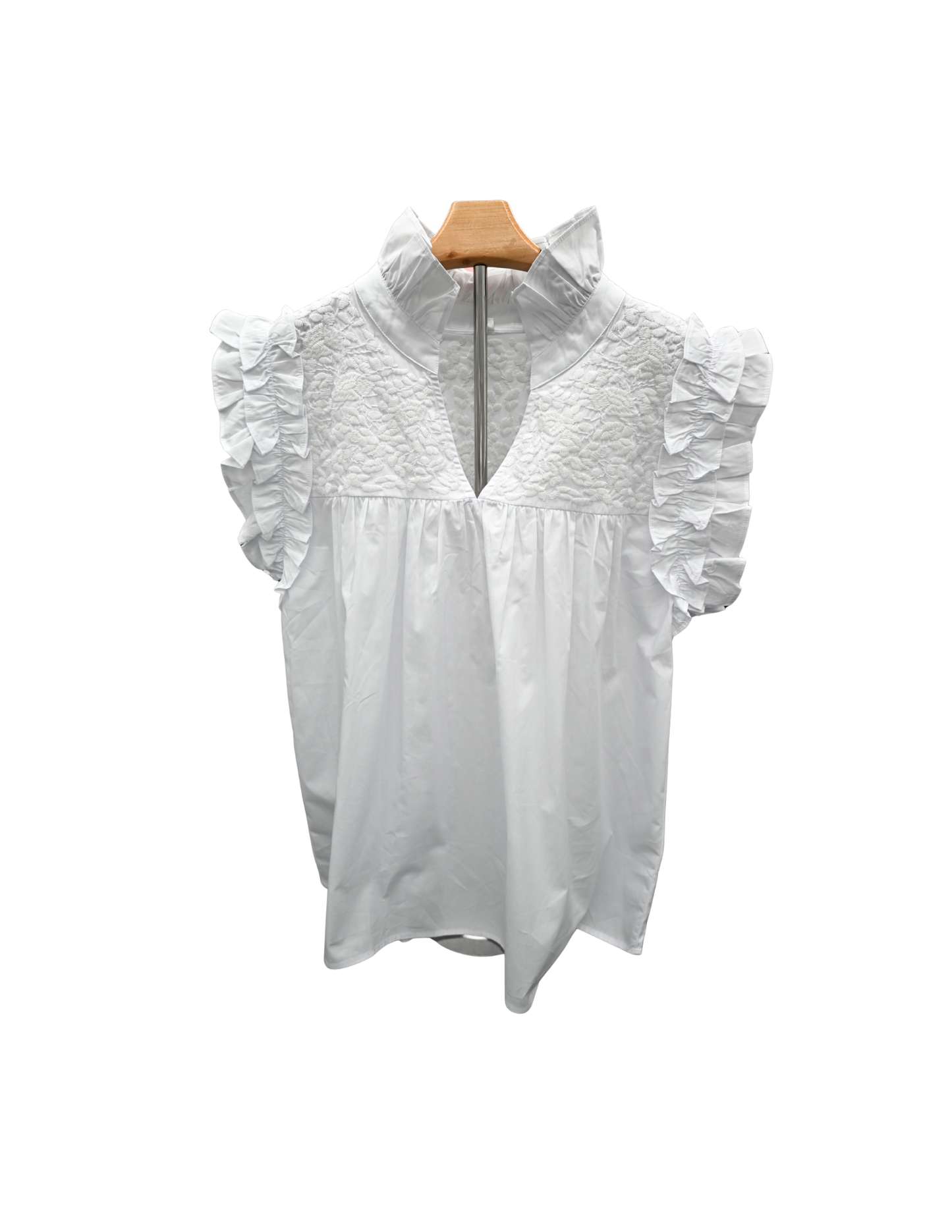 Double White Hummingbird Blouse