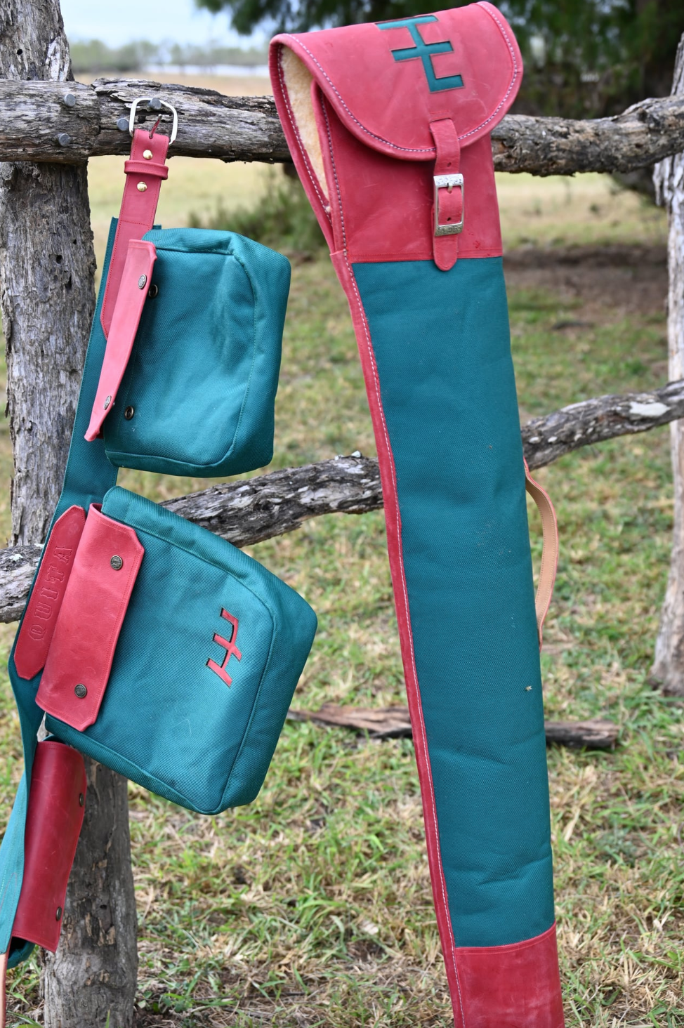 Custom Rifle/Shotgun Scabbard - Crocodile Leather