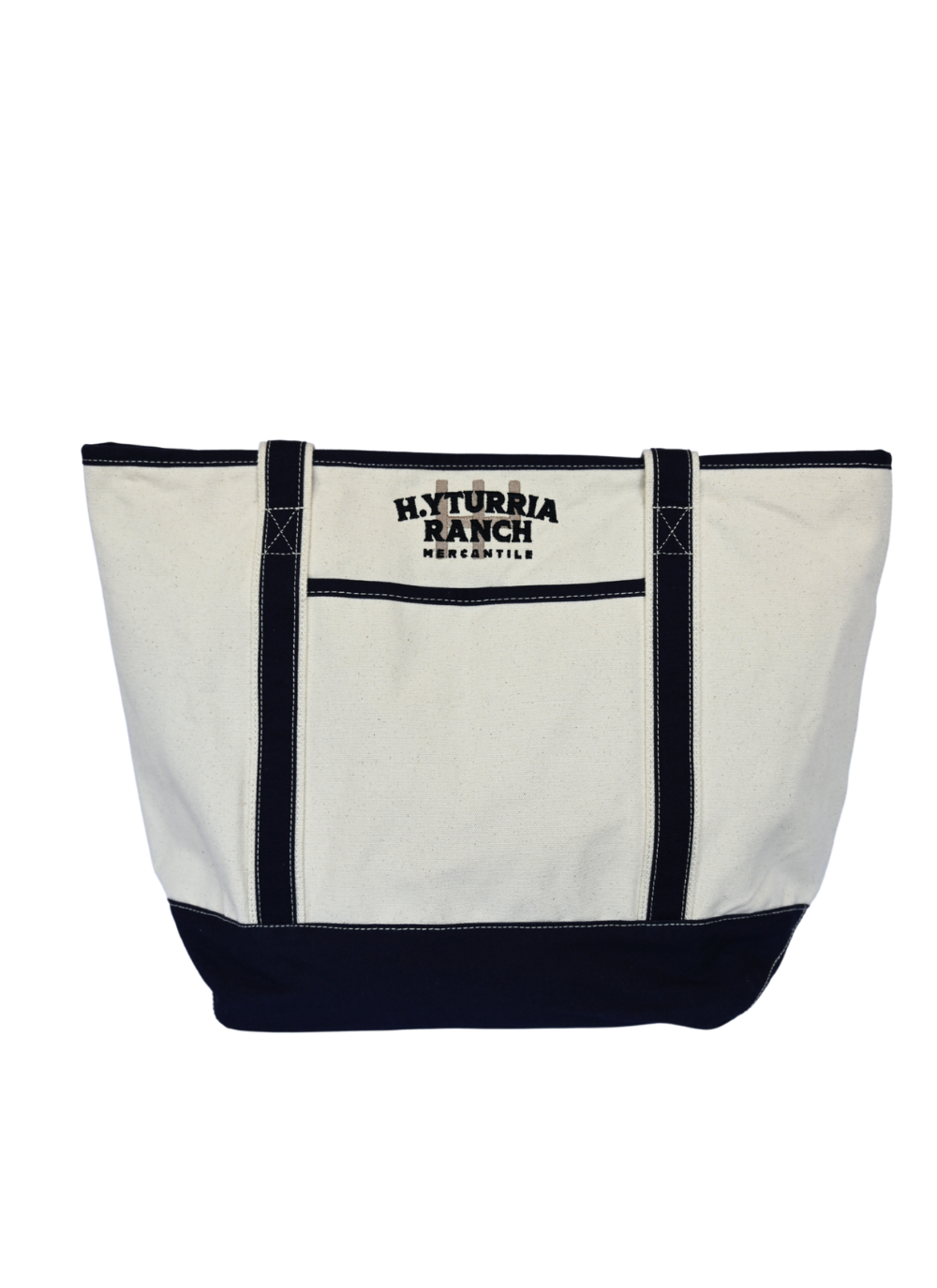 H. Yturria Ranch Navy Tote