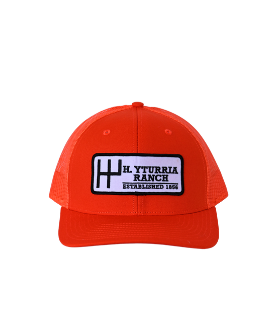 H. Yturria Ranch Embroidered Patch Cap - Hunter Orange