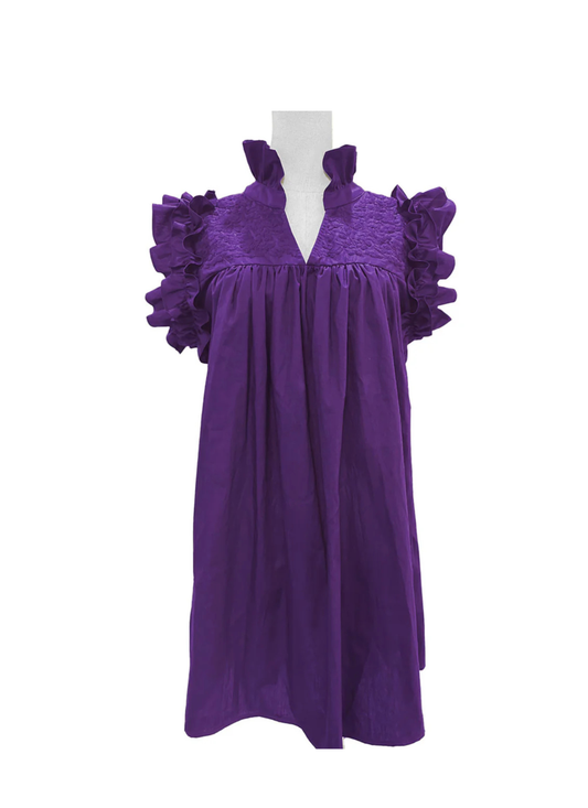 Double Purple Hummingbird Dress