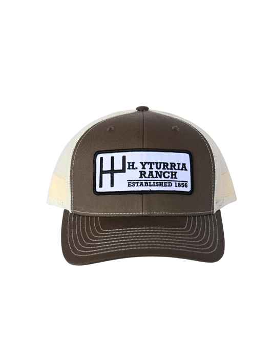 H. Yturria Ranch Embroidered Patch Cap - Tan & Brown