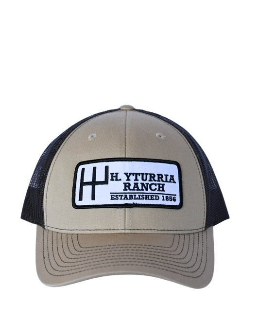 H. Yturria Ranch Embroidered Patch Cap - Tan & Black