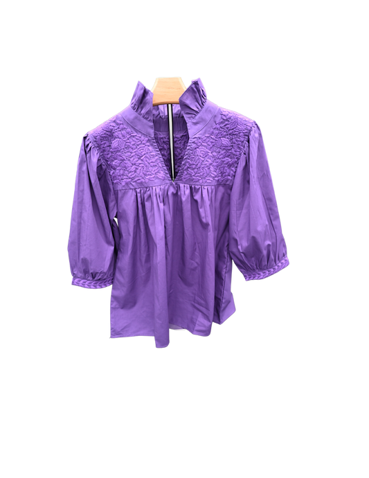 Double Purple Tailgater Blouse