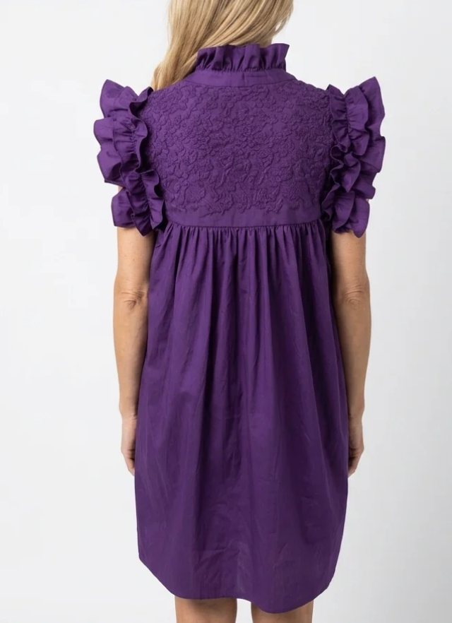 Double Purple Hummingbird Dress