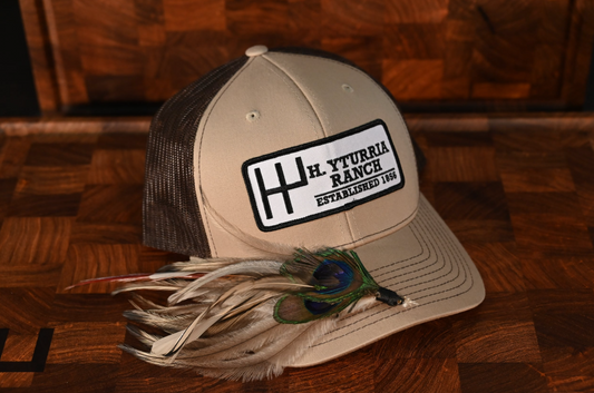 H. Yturria Ranch Embroidered Patch Cap - Tan & Black