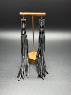 Star Streaked Fringe Earrings