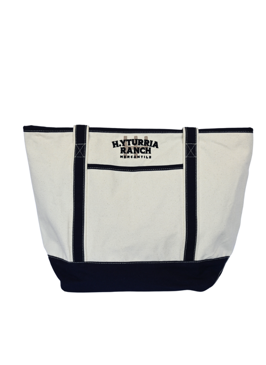 H. Yturria Ranch Navy Tote