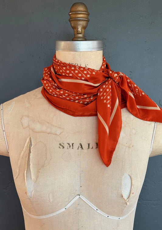 Straight Ahead Scarf - Tigerlily Orange